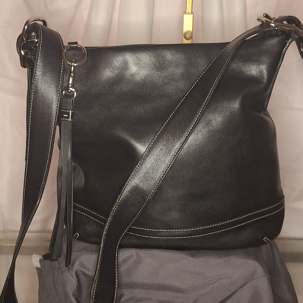 Y2k "2005" Coach Leather Legacy Slim Shoulder Bag with Tassel